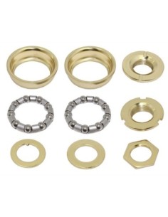 Bottom Bracket Set 1/Piece Crank 5/16x9 24tpi Gold.